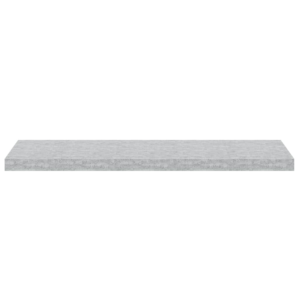 Floating Wall Shelf Concrete Grey 90x23.5x3.8 cm MDF