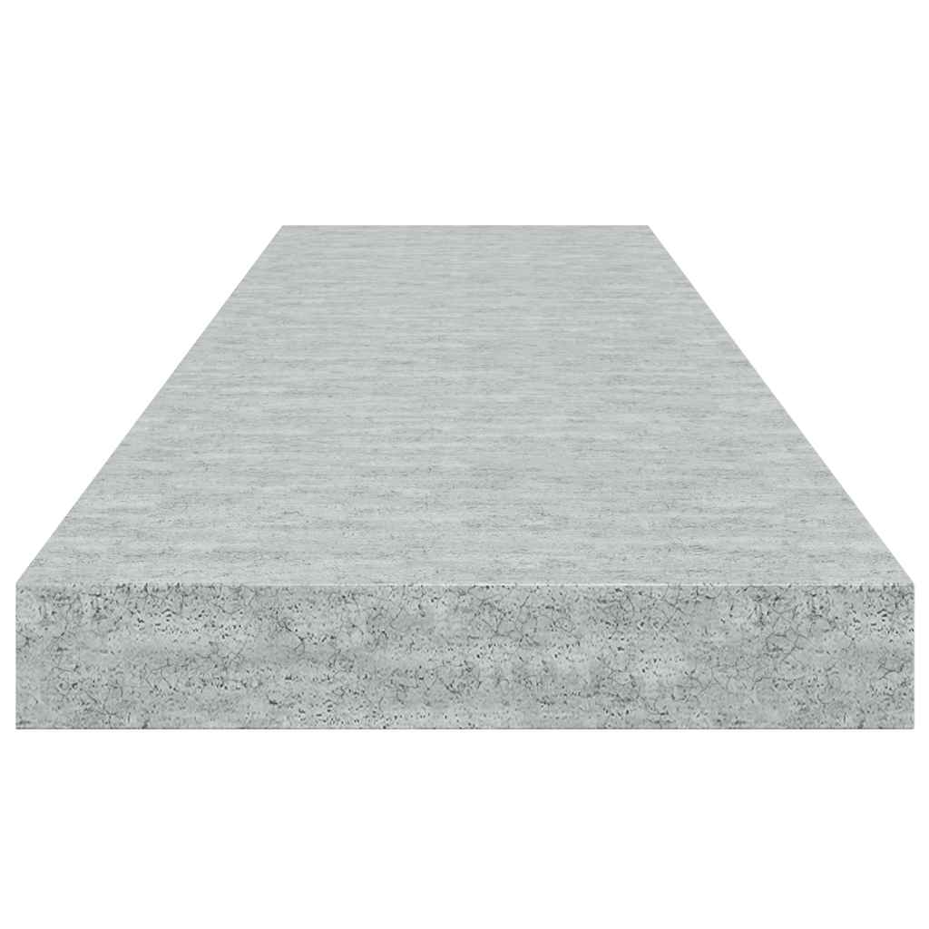 Floating Wall Shelf Concrete Grey 90x23.5x3.8 cm MDF