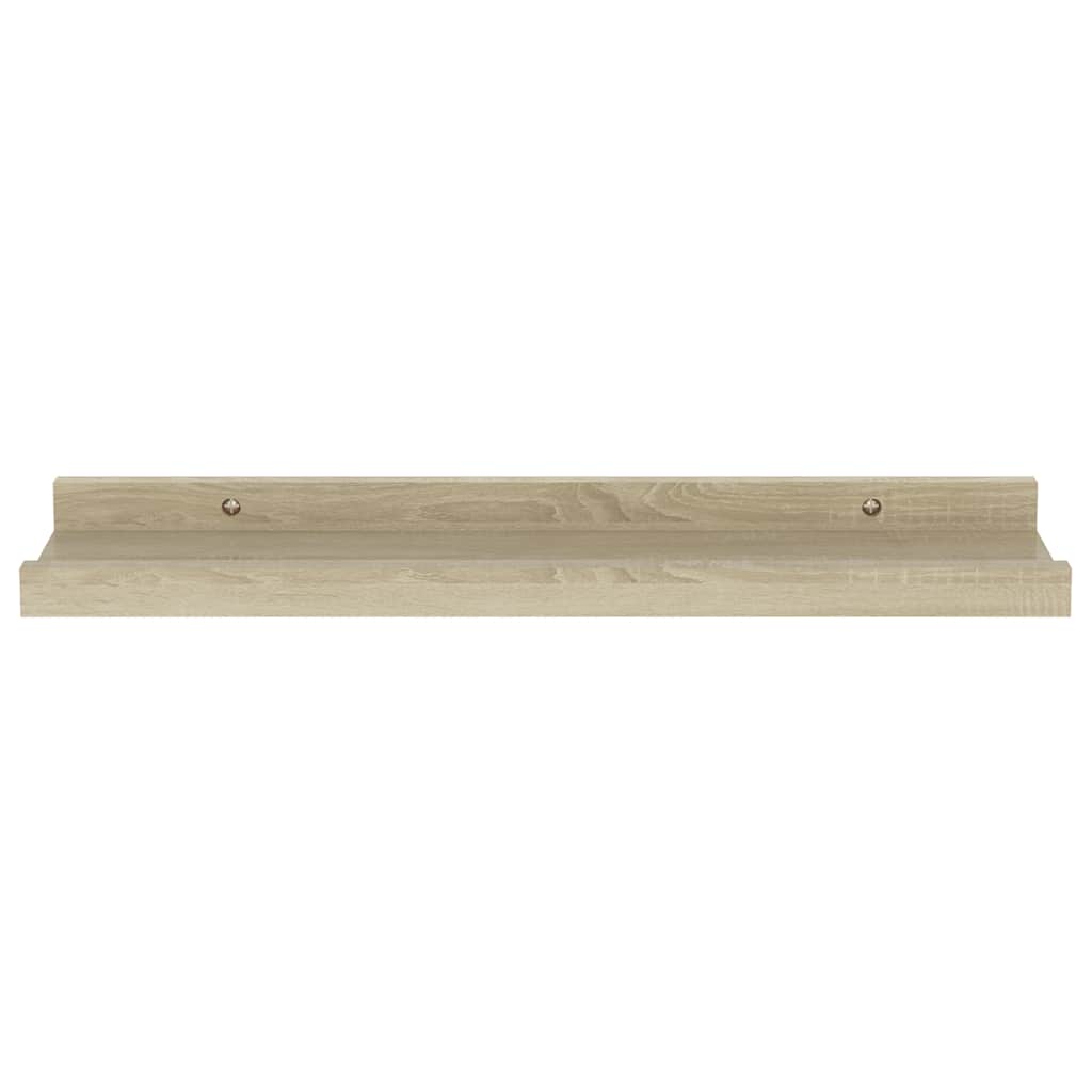 Wall Shelves 4 pcs Sonoma Oak 40x9x3 cm
