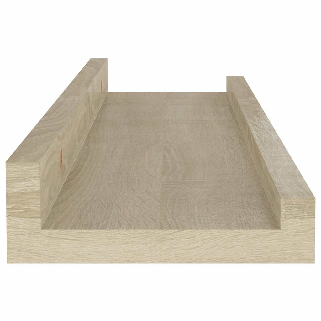 Wall Shelves 4 pcs Sonoma Oak 40x9x3 cm