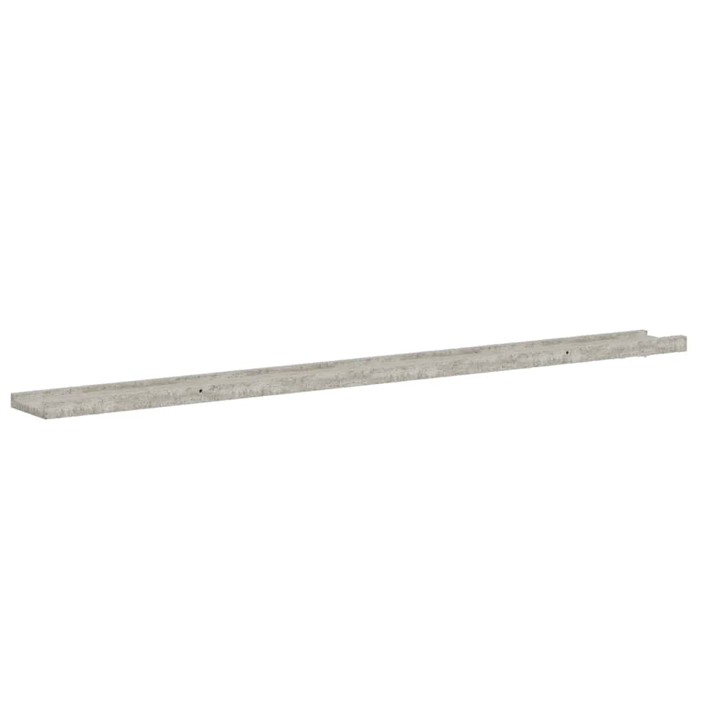 Wall Shelves 4 pcs Concrete Grey 115x9x3 cm