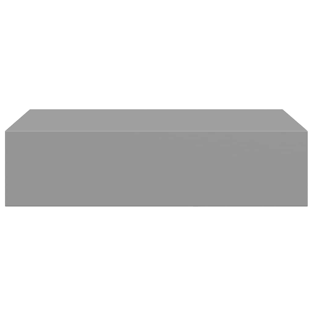 Wall-mounted Drawer Shelves 2 pcs Grey 40x23.5x10cm MDF