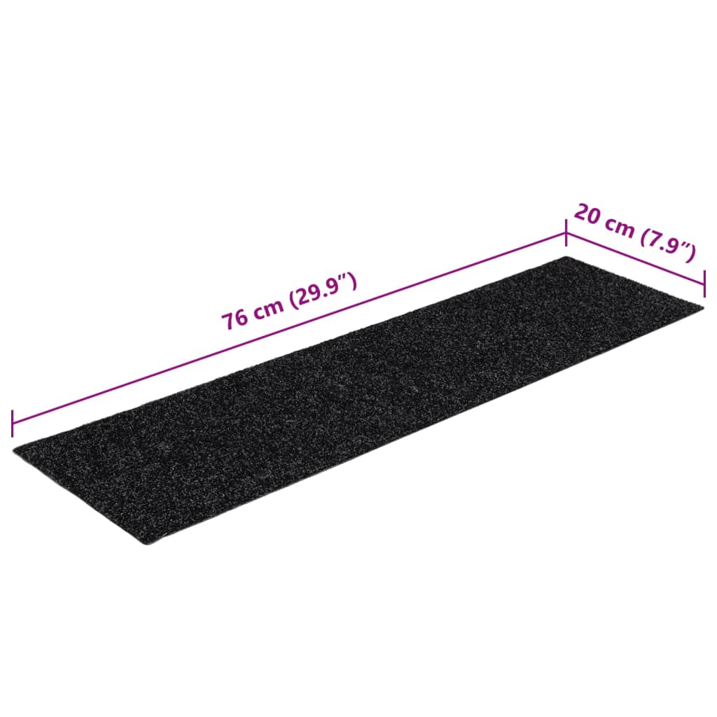 Stair Mat | Set of 15 | Black