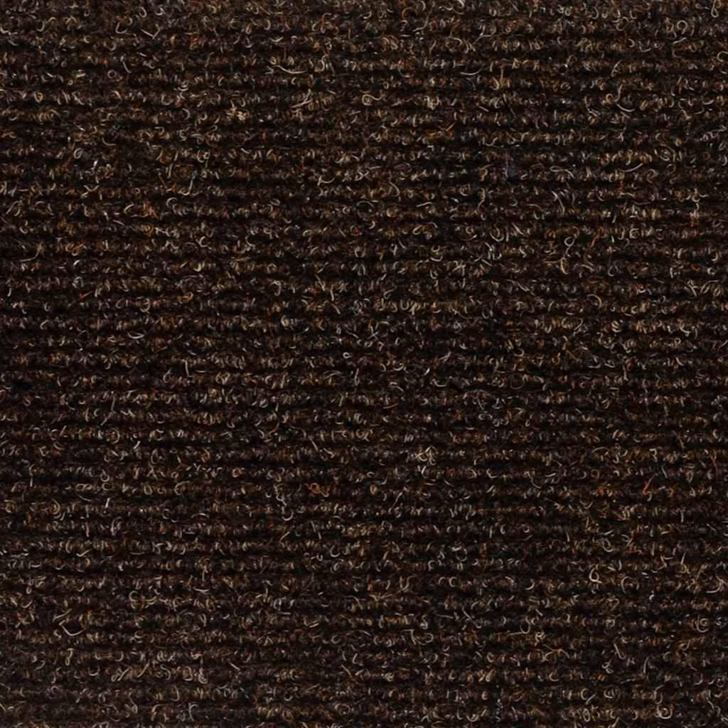 Stair Mat | Set of 15 | Brown | Needle-punched fabric | 76 x 20 cm