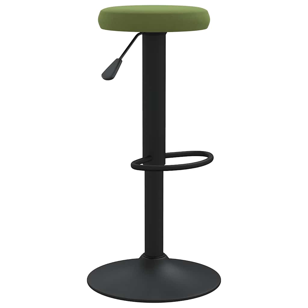 Bar Stools 2 pcs Light Green Velvet