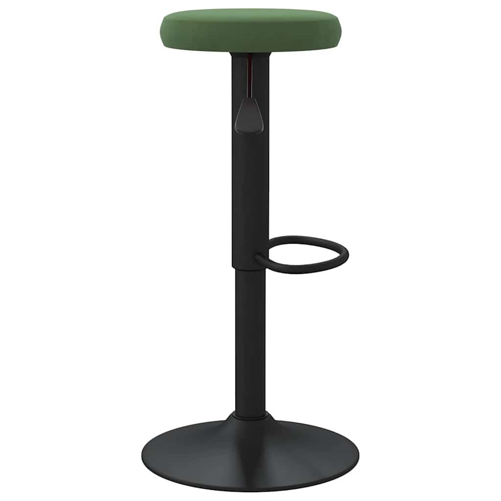 Bar Stools 2 pcs Dark Green Velvet