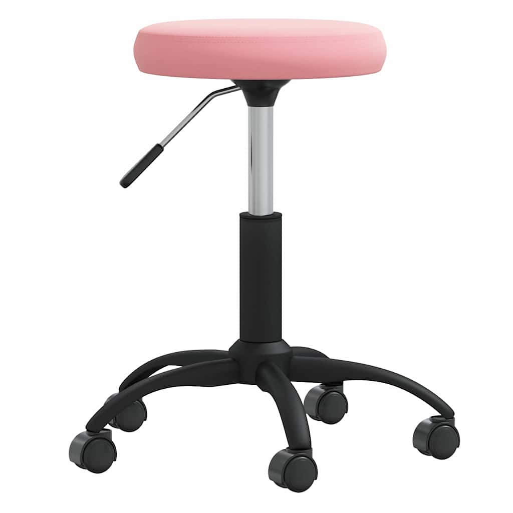 Office Swivel Chair Pink Velvet