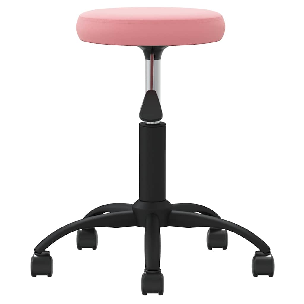 Office Swivel Chair Pink Velvet