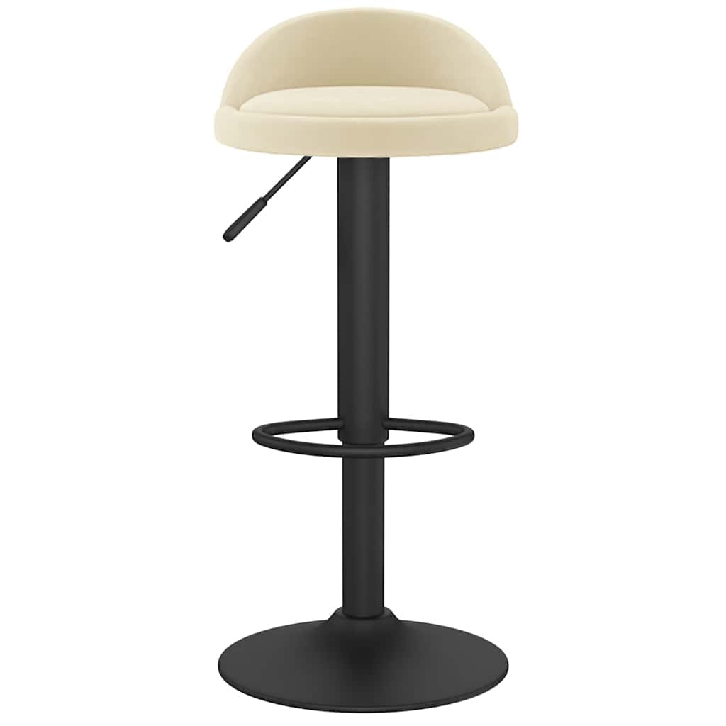 Bar Stool Cream Velvet