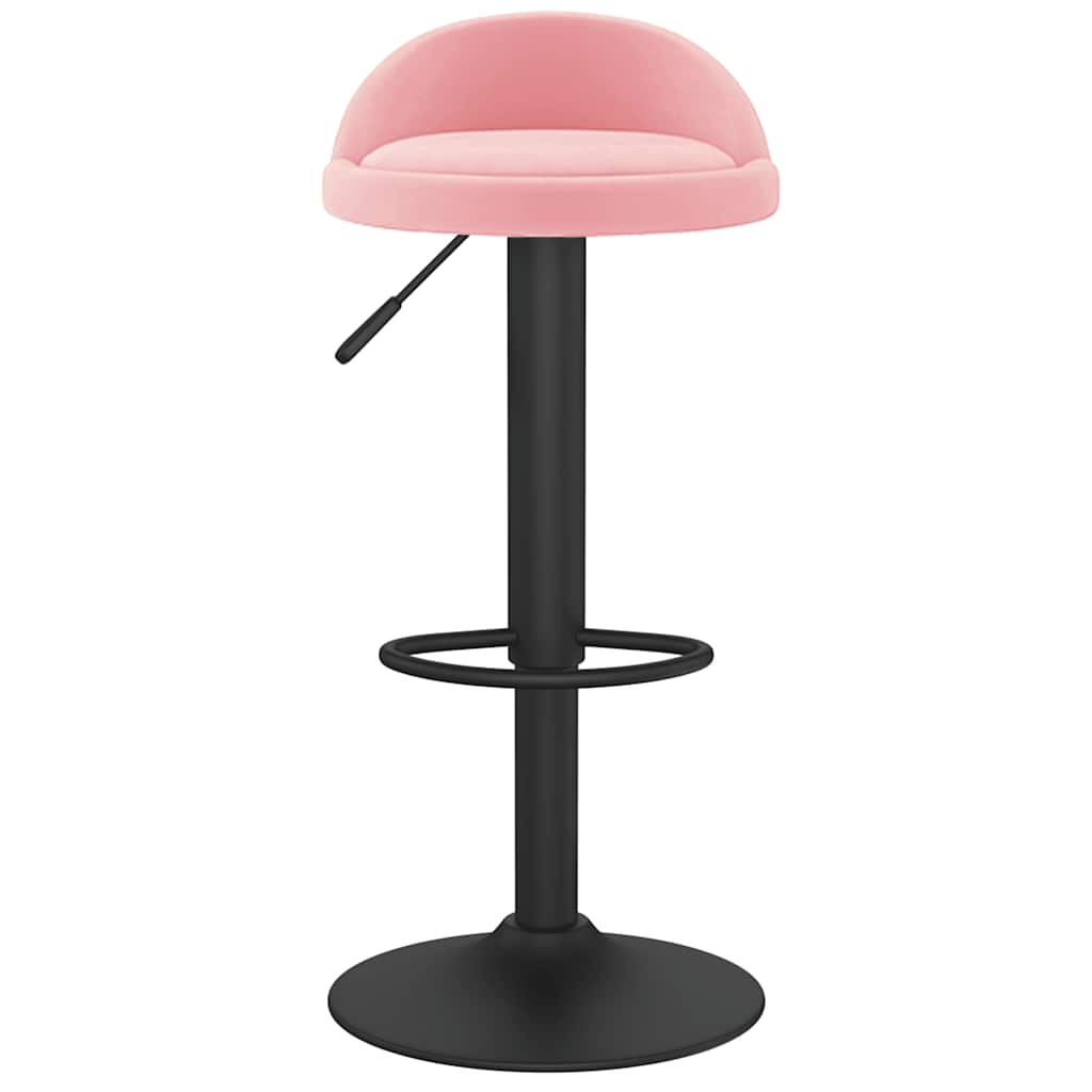 Bar Stool Pink Velvet