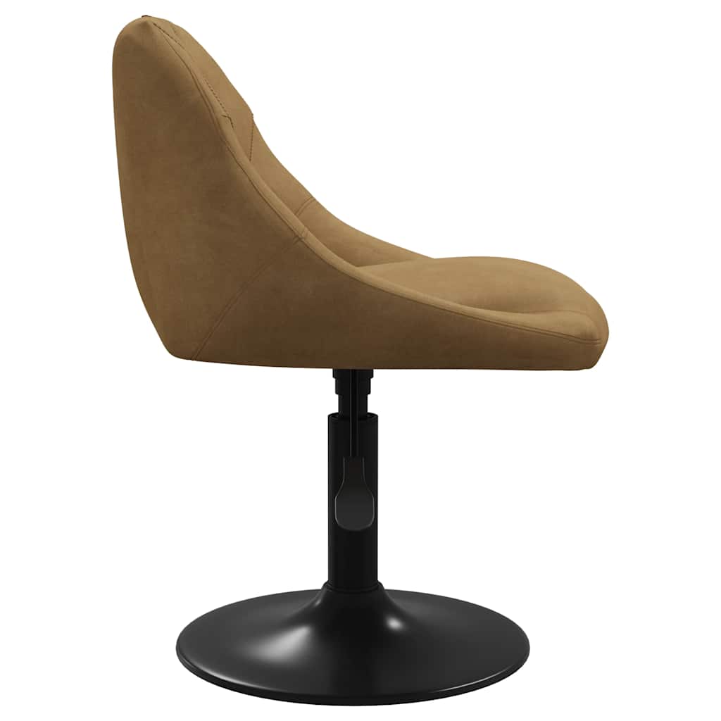 Bar Stool Brown Velvet