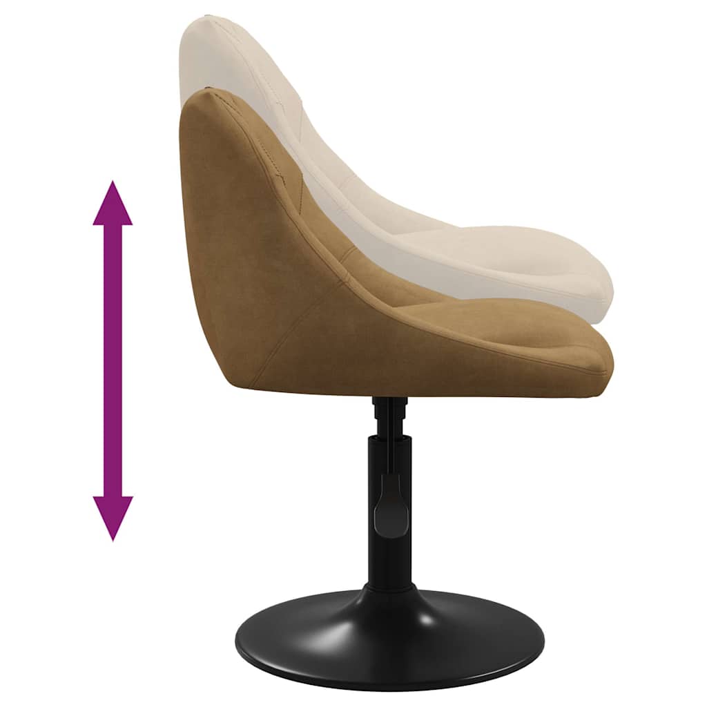 Bar Stool Brown Velvet