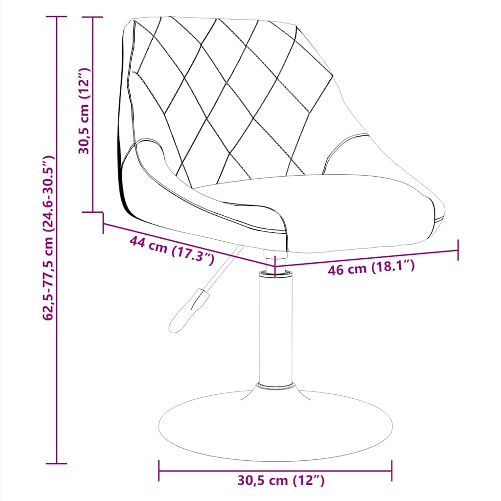 Bar Stool Brown Velvet
