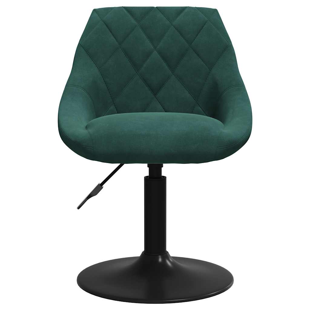 Bar Stool Dark Green Velvet