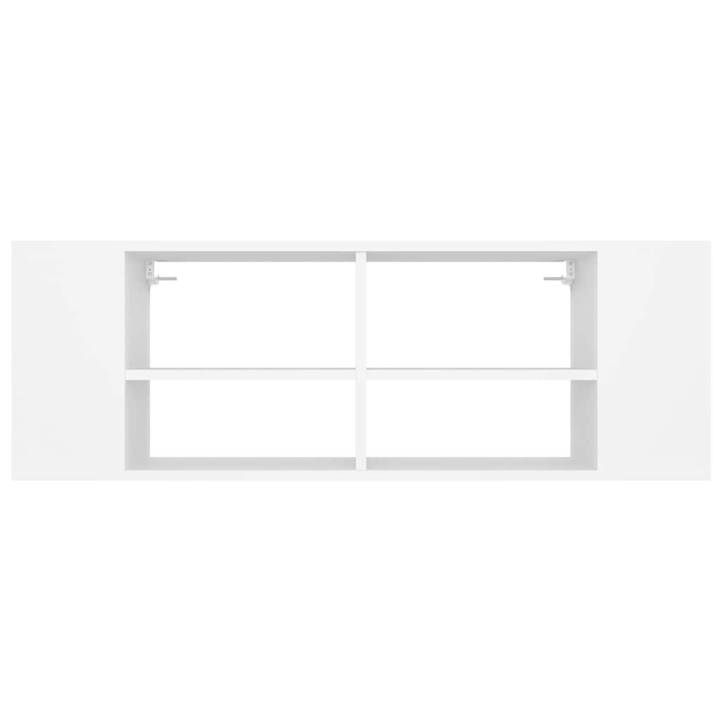 806238 vidaXL Wall-Mounted TV Cabinet White 102x35x35 cm Engineered Wood