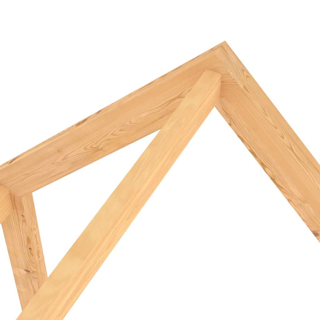 Kids Bed Frame | Natural wood | Solid pine wood | 90x200 cm