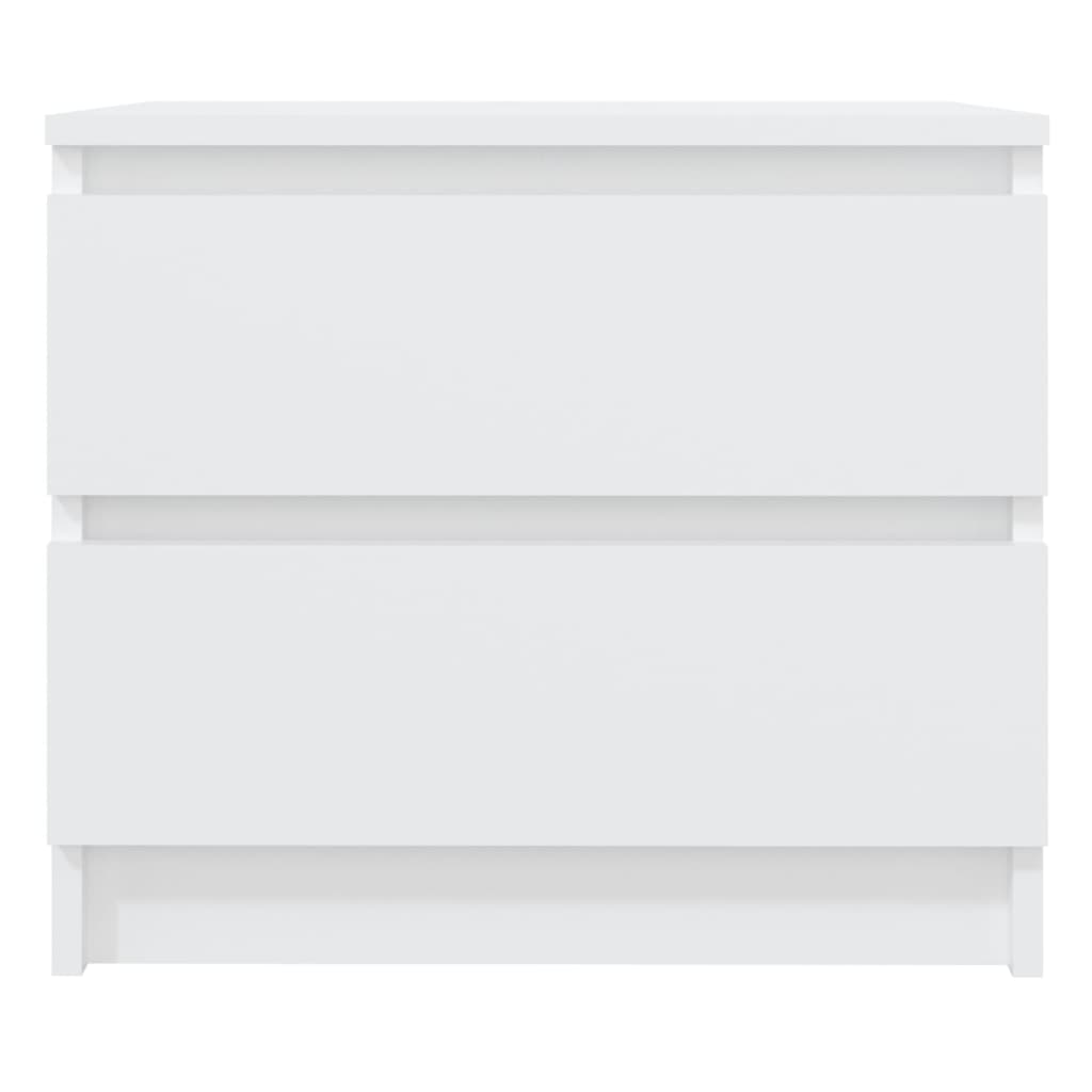 806193 vidaXL Bed Cabinet White 50x39x43,5 cm Engineered Wood