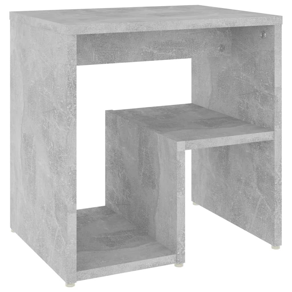 806337 vidaXL Bed Cabinets 2 pcs Concrete Grey 40x30x40 cm Engineered Wood