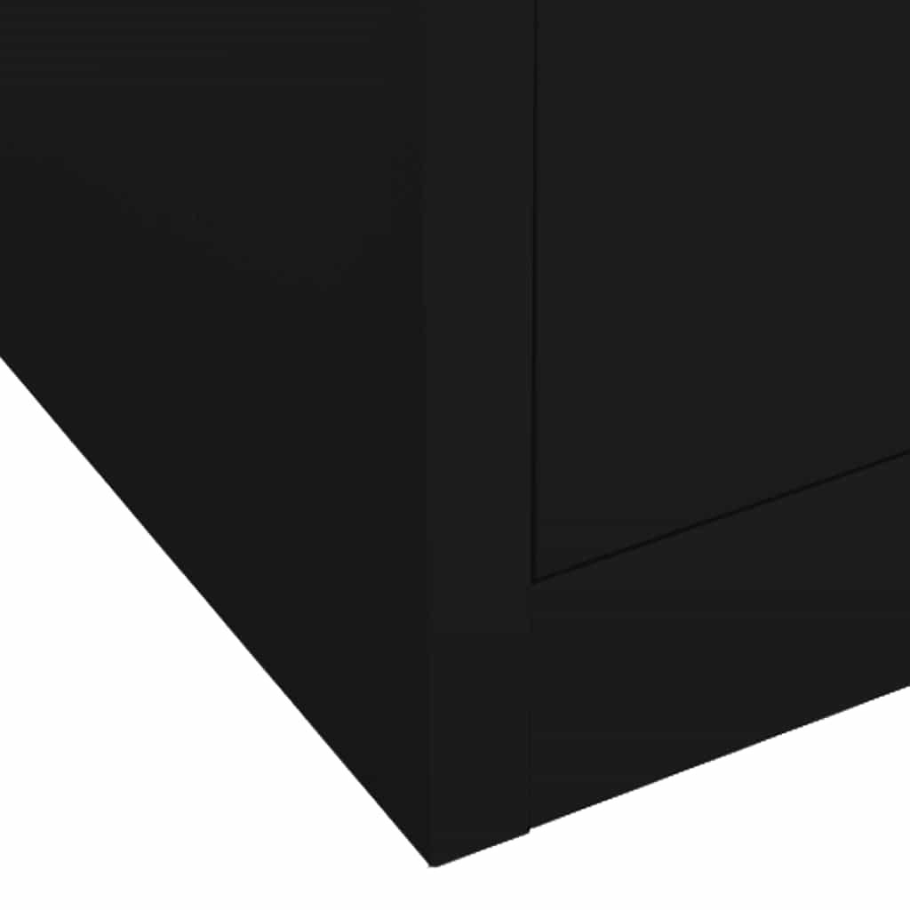 Wardrobe | Black | Steel | 80x50x180 cm | Wardrobe | Rectangular