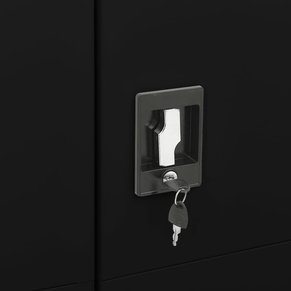Locker Cabinet | Black | Steel | Large | Locks | Locker Cabinet