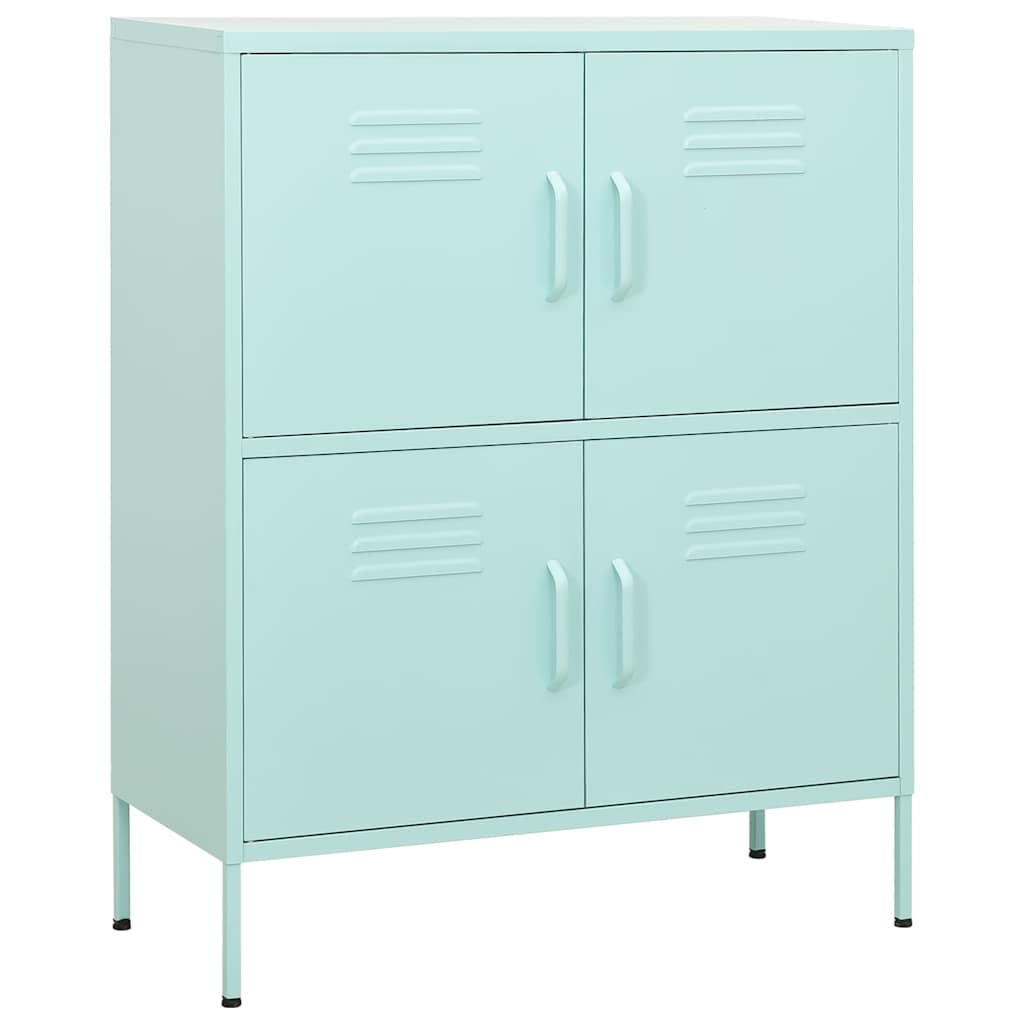 336140 vidaXL Storage Cabinet Mint 80x35x101,5 cm Steel