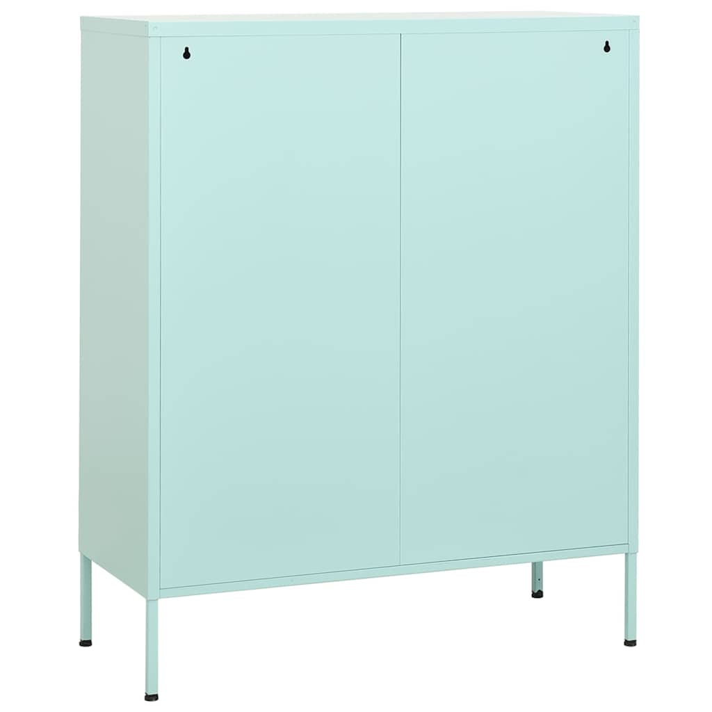 336140 vidaXL Storage Cabinet Mint 80x35x101,5 cm Steel