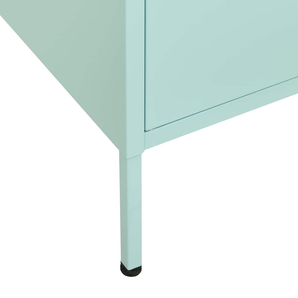 336140 vidaXL Storage Cabinet Mint 80x35x101,5 cm Steel