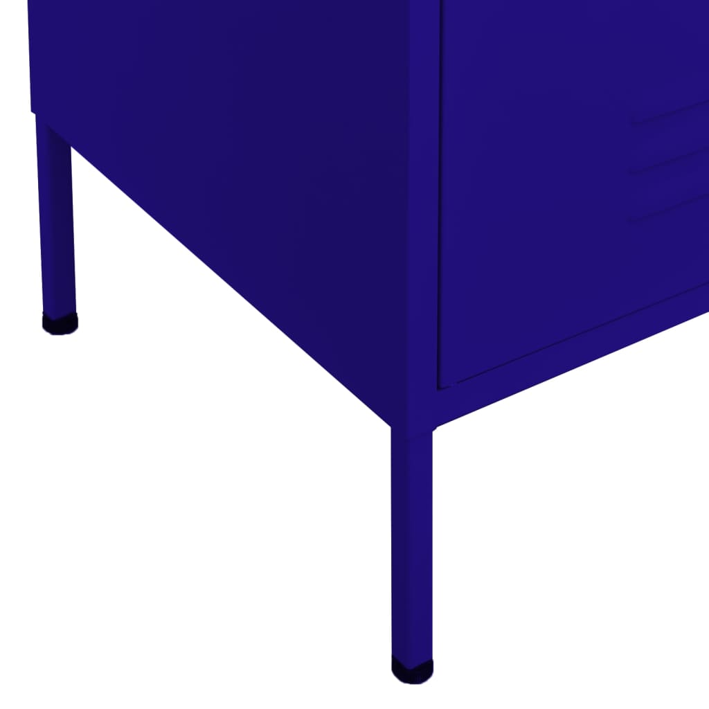 Storage Cabinet | Navy Blue | Steel | Medium | Height-Adjustable Shelves