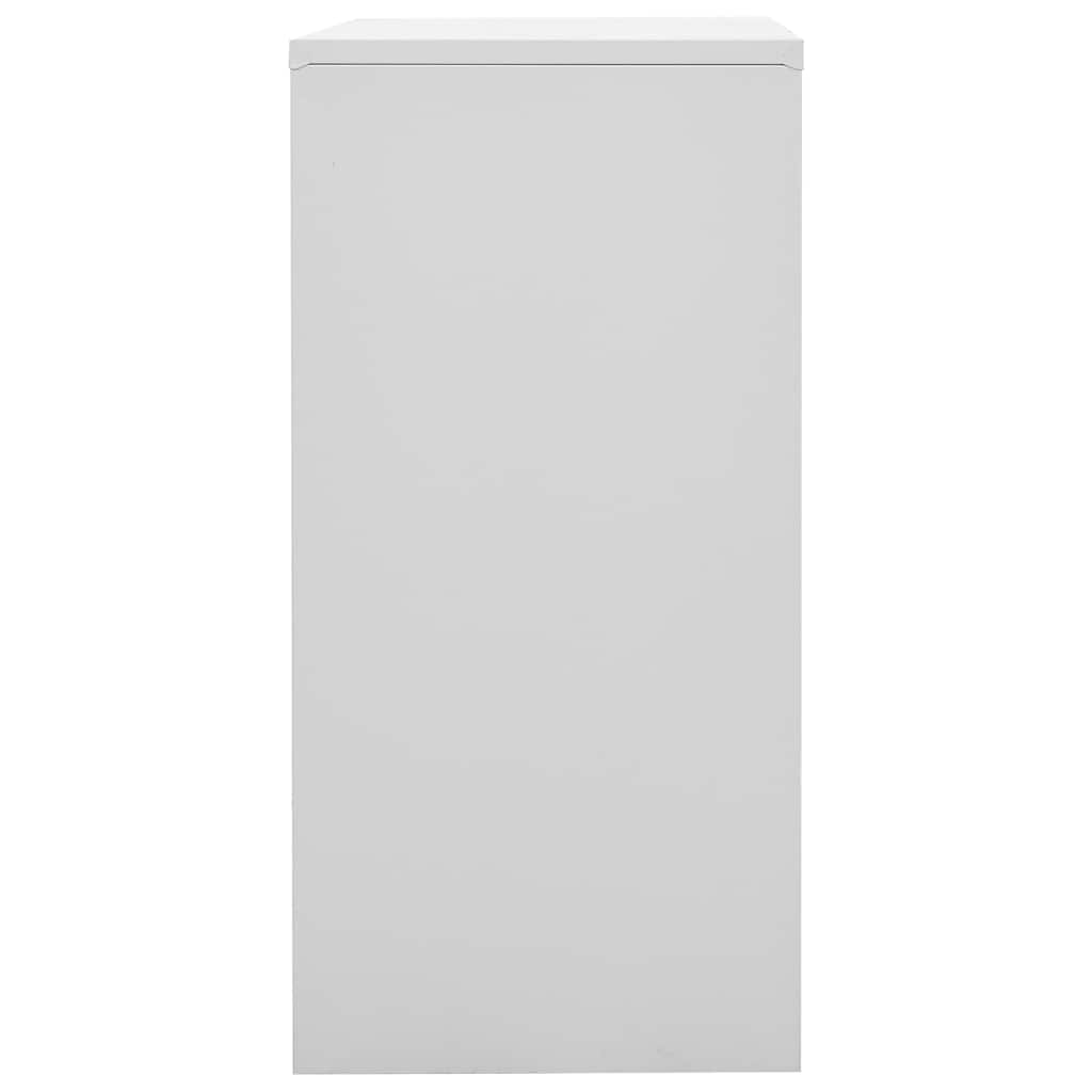 336438 vidaXL Locker Cabinet Light Grey and Red 90x45x92,5 cm Steel