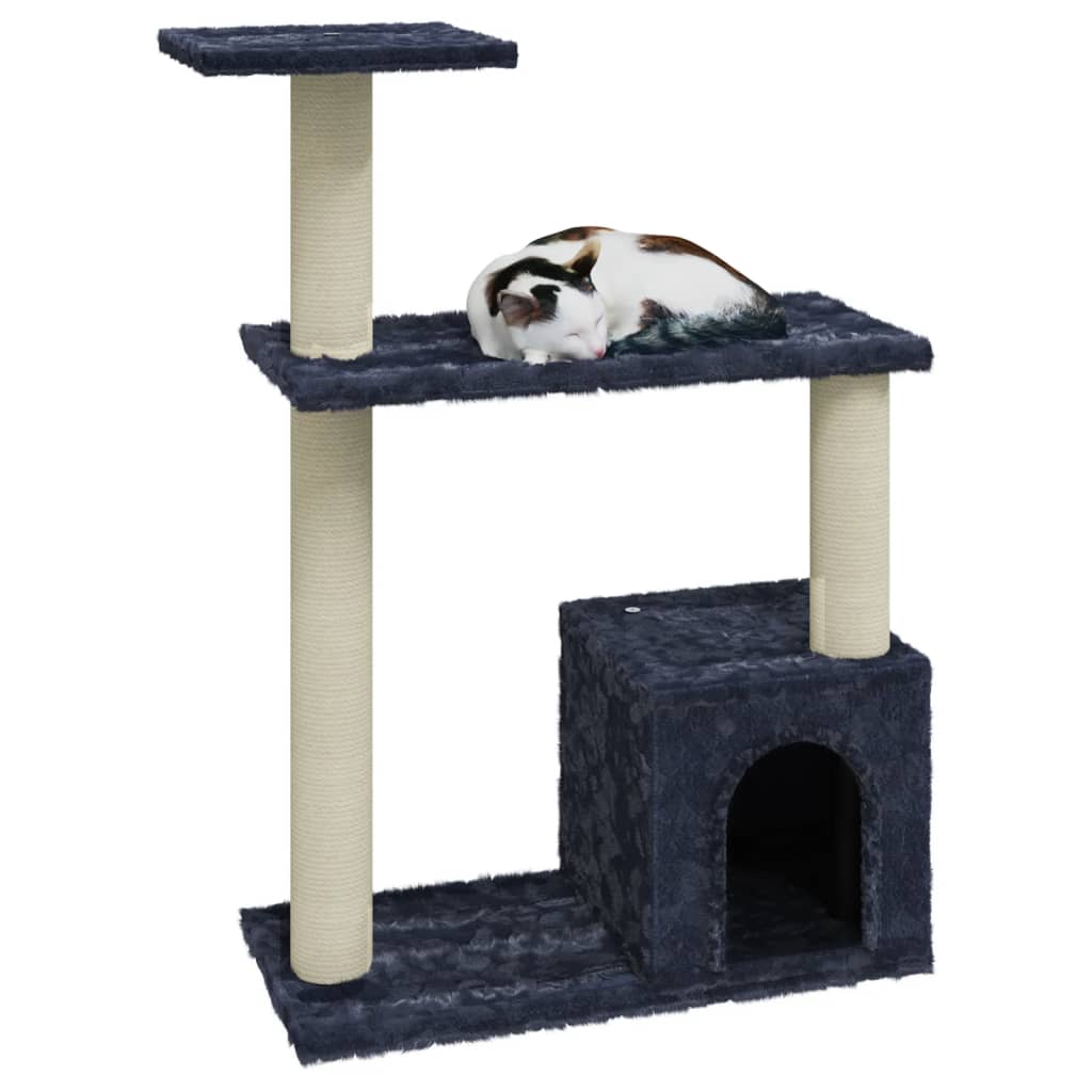 Cat Tree | Dark grey | Sturdy wood, plush, sisal | Medium | Cat Tree
