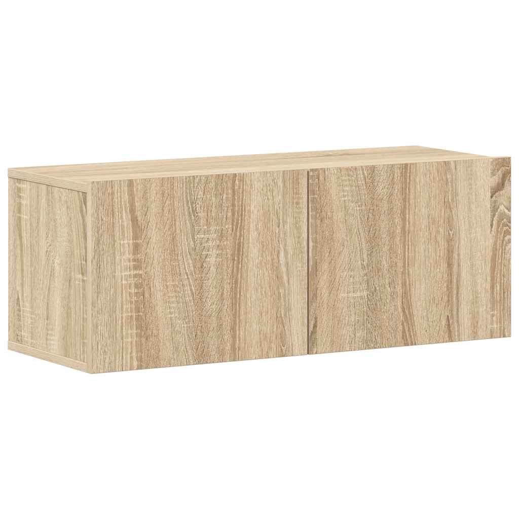 4 Piece TV Cabinet Set Sonoma Oak Engineered Wood