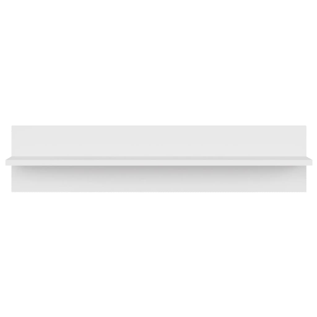 Wall Shelf 4 pcs White 80x11.5x18 cm Engineered Wood