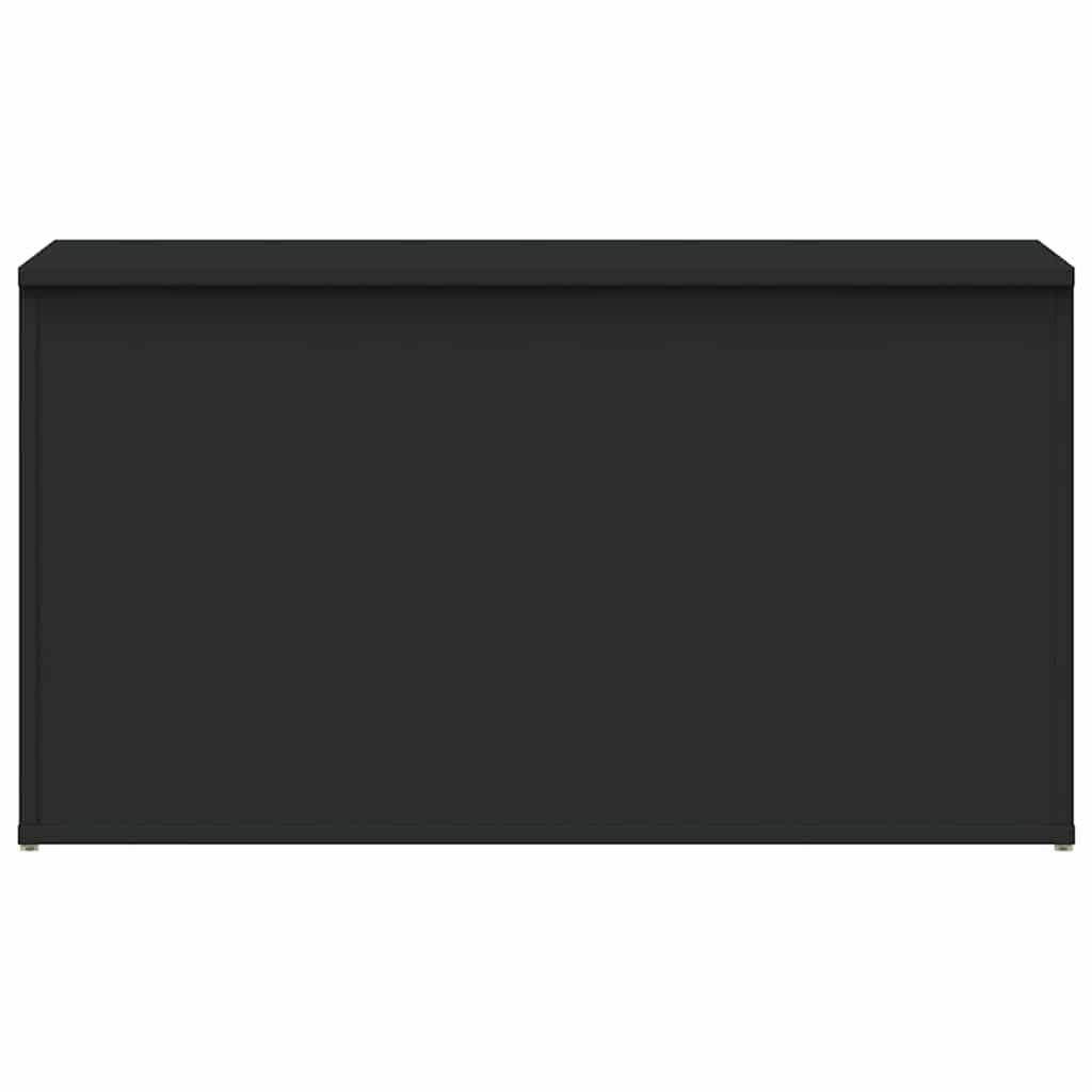 Storage Chest Black 84x42x46 cm Engineered Wood
