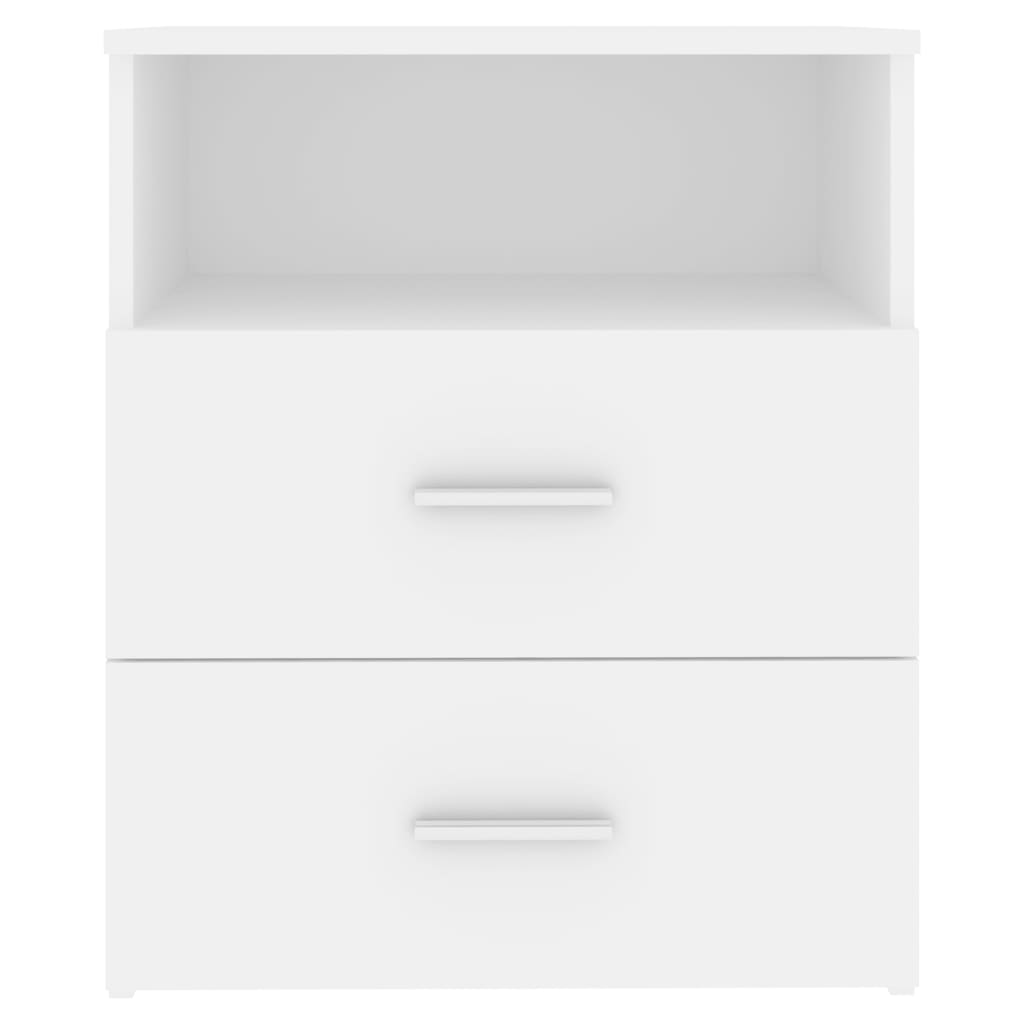 803272 vidaXL Bed Cabinet White 50x32x60 cm