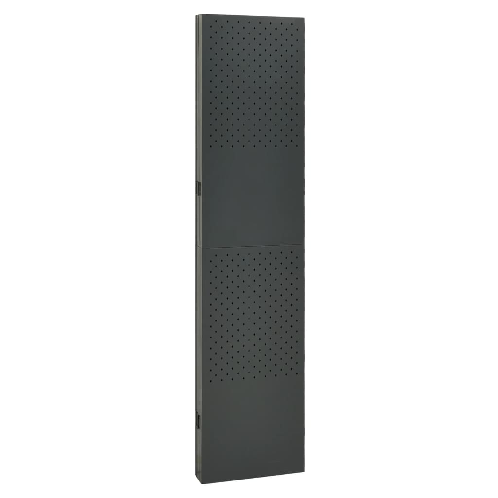 5-Panel Room Divider Anthracite 200x180 cm Steel