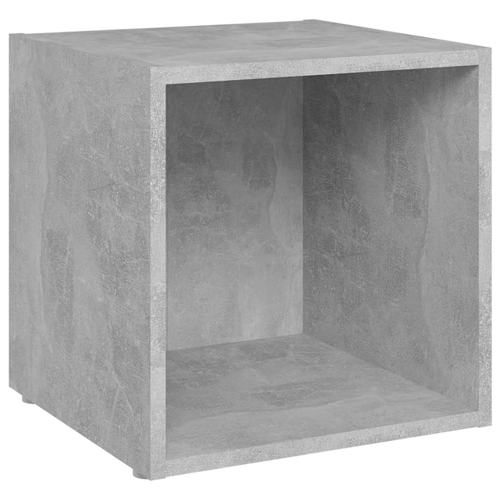 8 Piece TV Cabinet Set Concrete Grey Engineered Wood