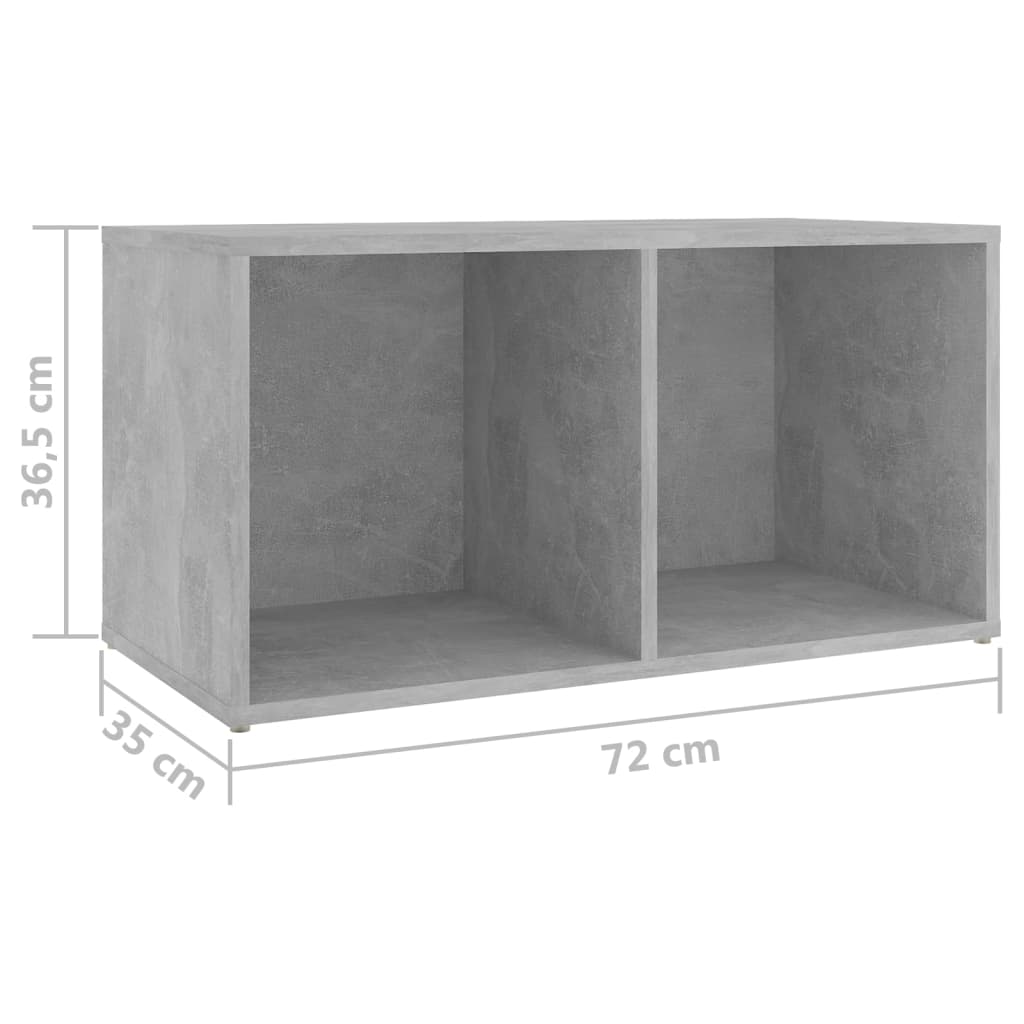 8 Piece TV Cabinet Set Concrete Grey Engineered Wood