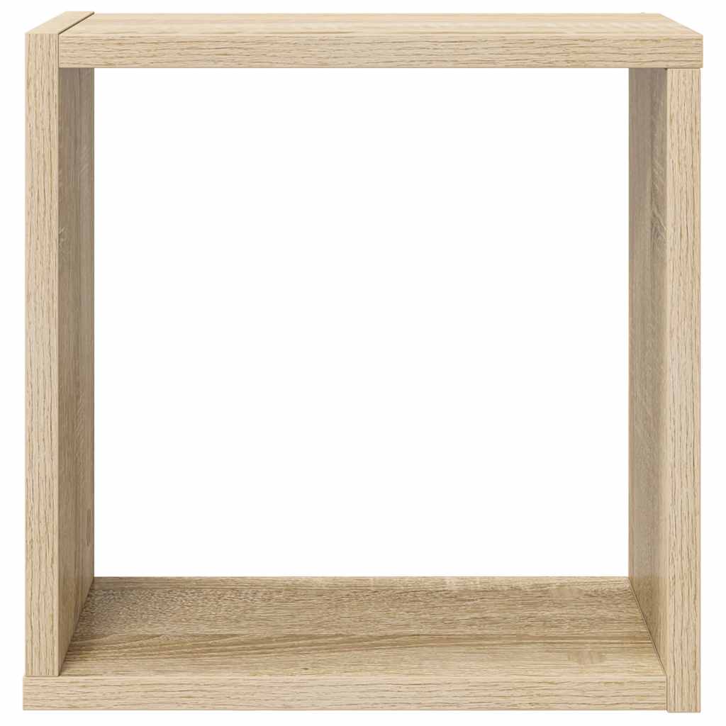 Wall Cube Shelves 6 pcs Sonoma Oak 30x15x30 cm