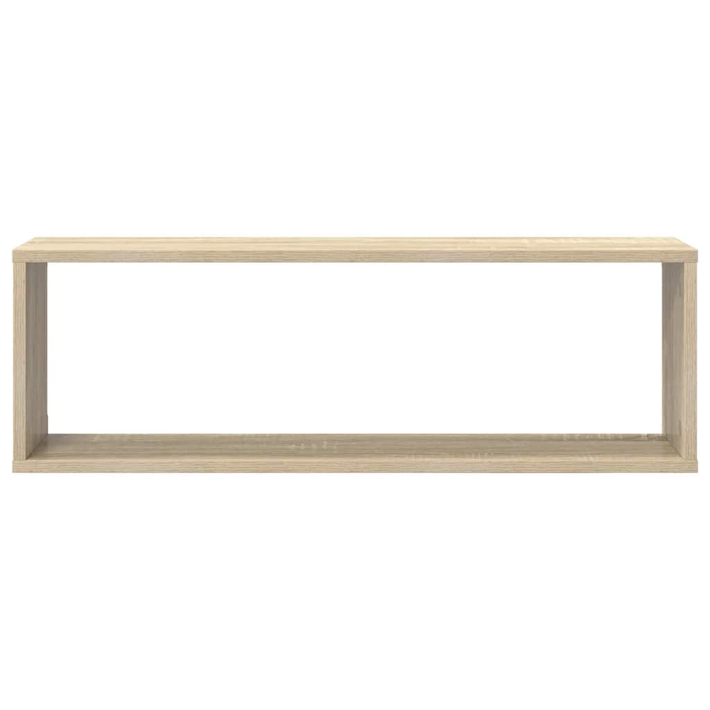 Wall Cube Shelf 4 pcs Sonoma Oak 80x15x26.5 cm Engineered Wood