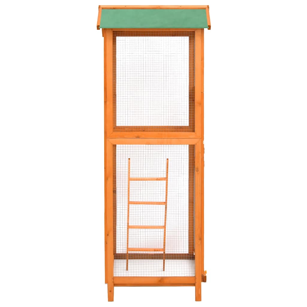Bird Cage 68x62x166 cm Solid Firwood