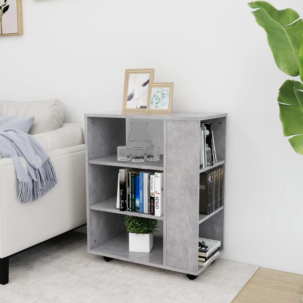 Storage Cabinet | Concrete grey | Engineered wood | Rollable