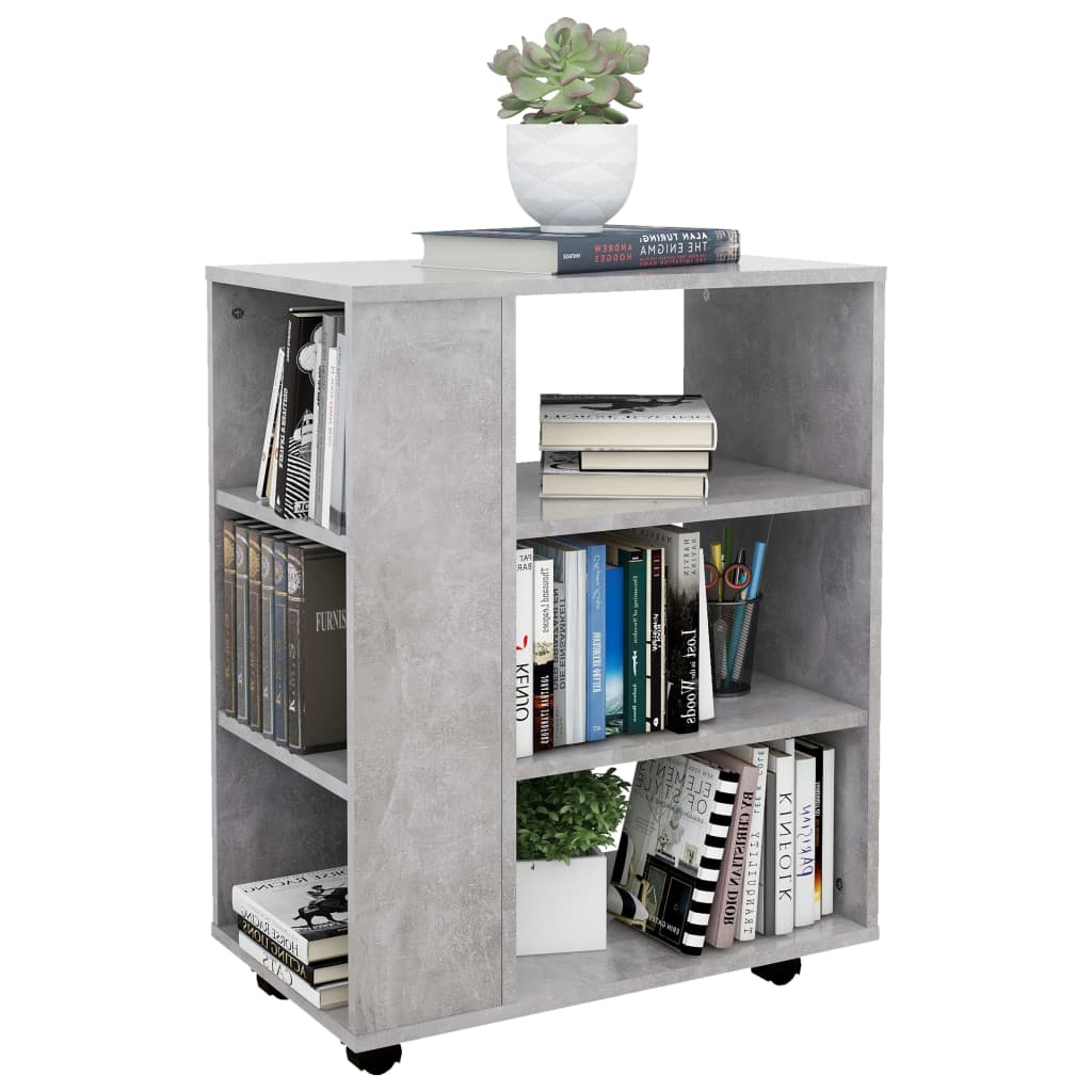 Storage Cabinet | Concrete grey | Engineered wood | Rollable