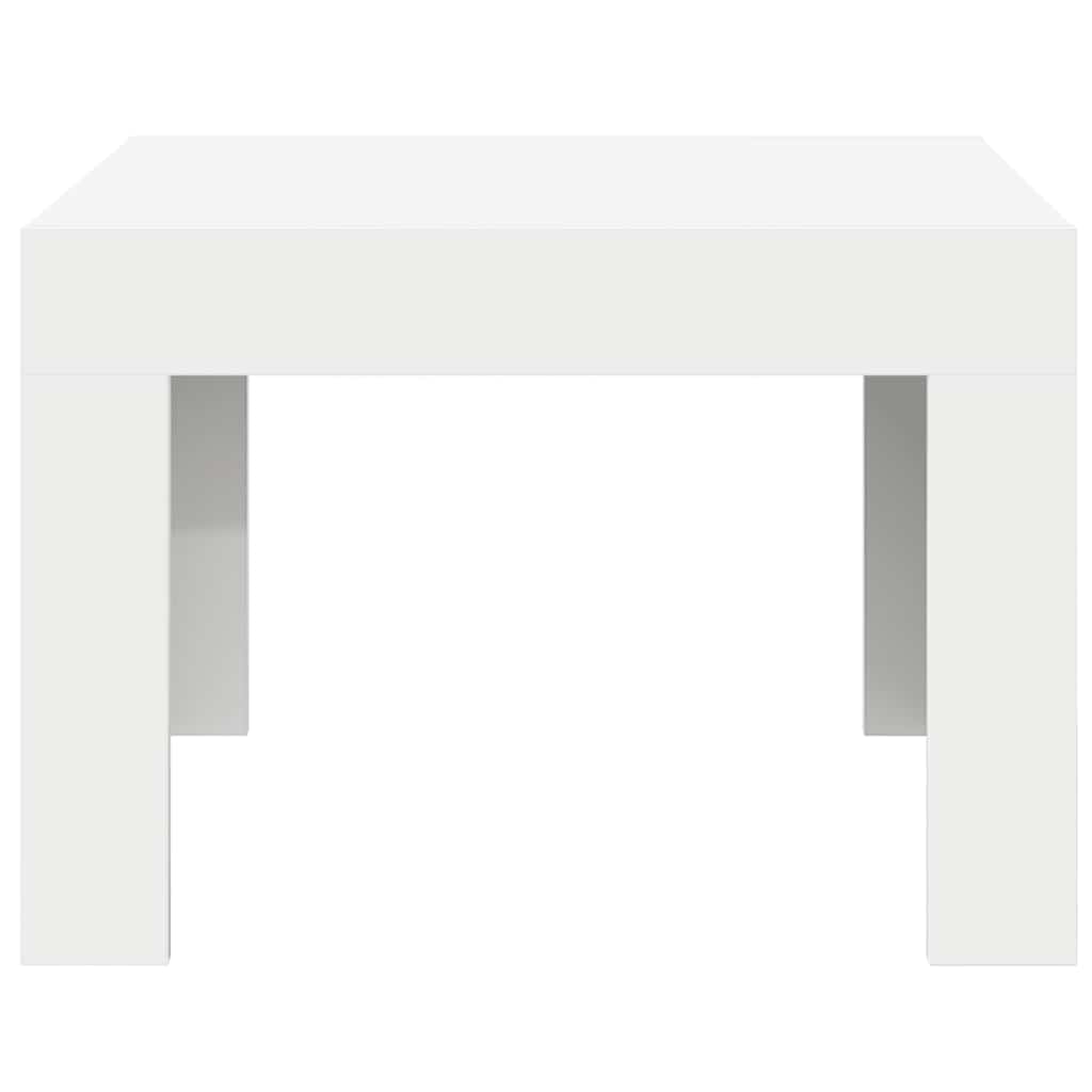 Coffee Table White 50x50x35 cm Engineered Wood