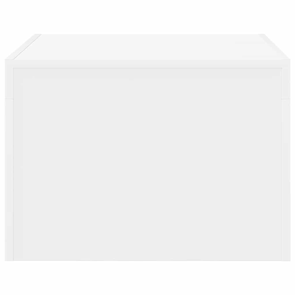 Coffee Table White 50x50x35 cm Engineered Wood
