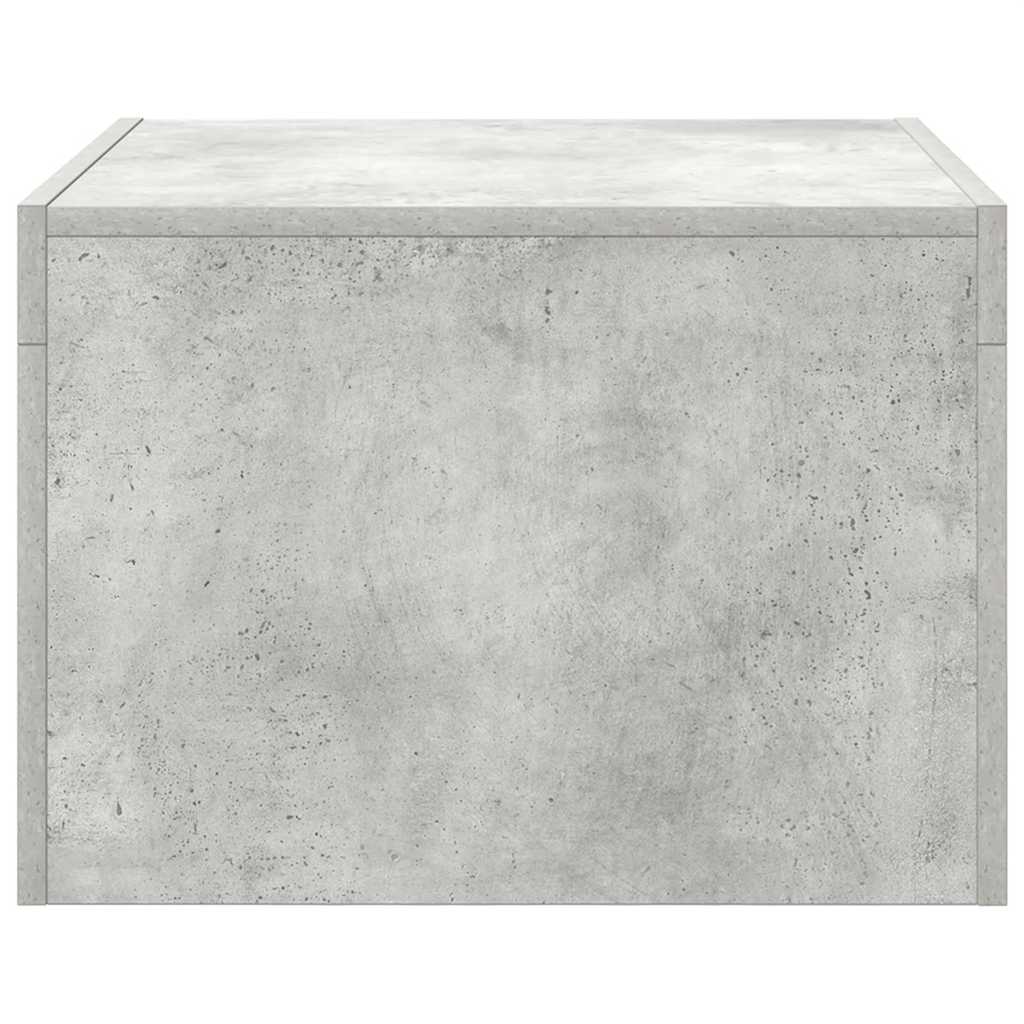 Coffee Table Concrete Grey 50x50x35 cm Engineered Wood