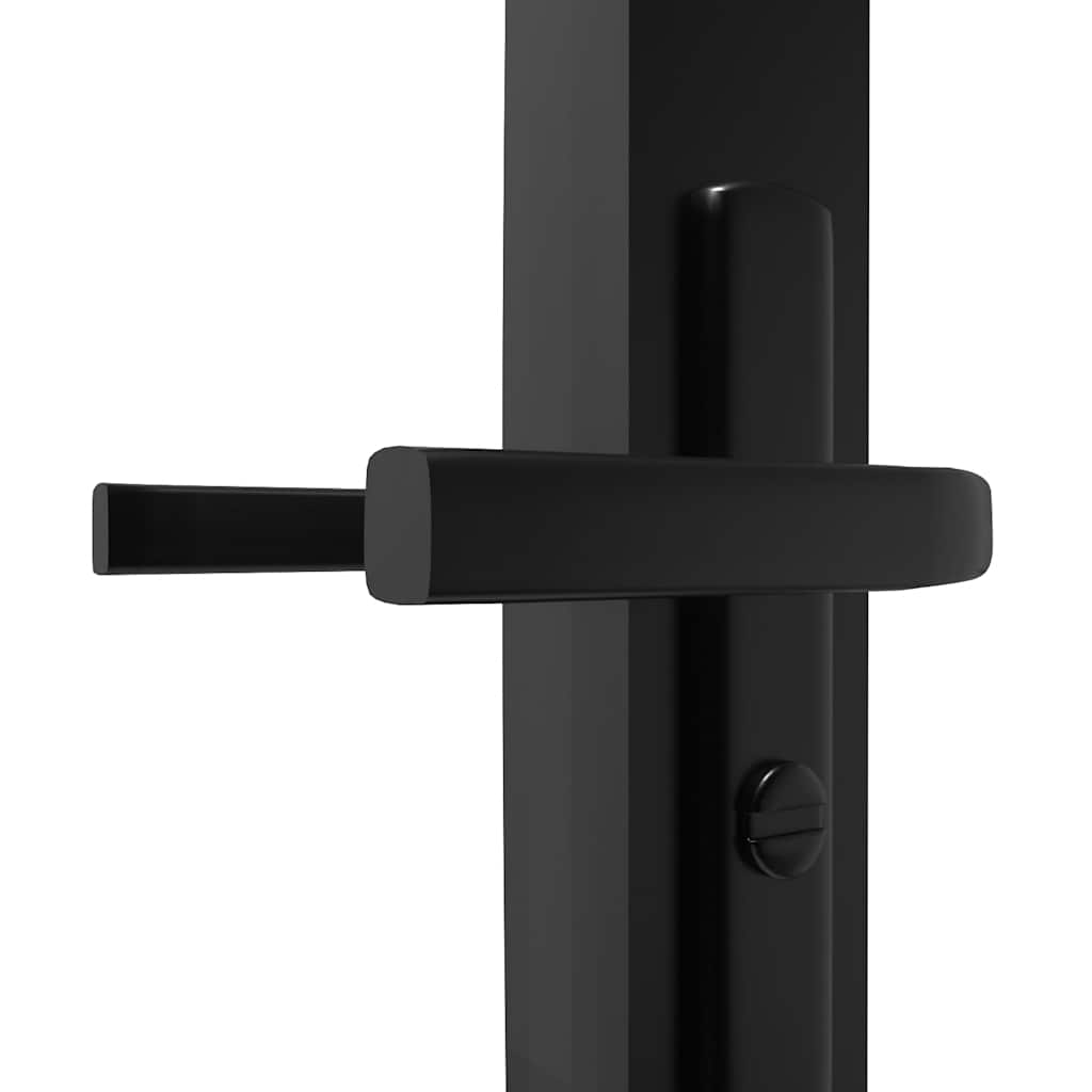 Interior doors 93 x 201.5 cm Aluminium Black and Transparent