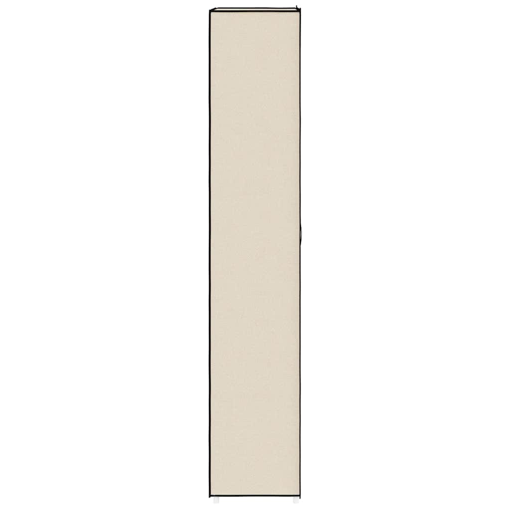 Shoe Cabinet Cream 60x30x166 cm Fabric