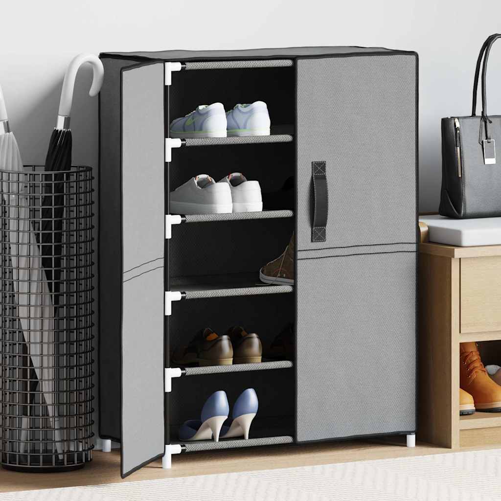 Shoe Cabinet Grey 60x28x90 cm Fabric