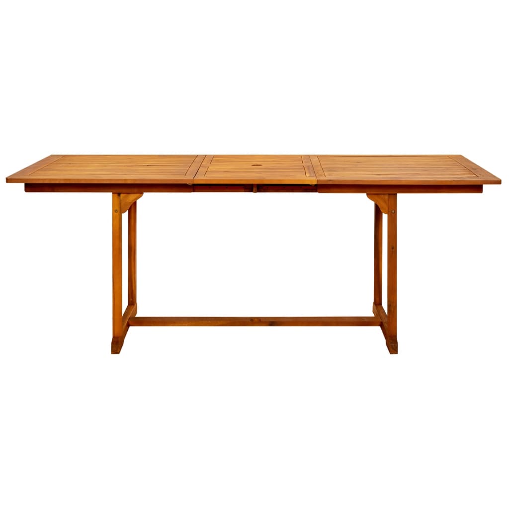 Garden Dining Table (150-200)x100x75 cm Solid Acacia Wood