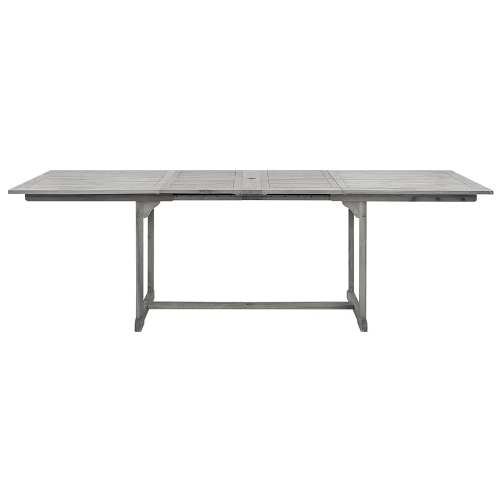 Garden Dining Table (160-240)x100x75 cm Solid Acacia Wood
